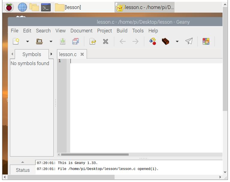 Create lesson.c file